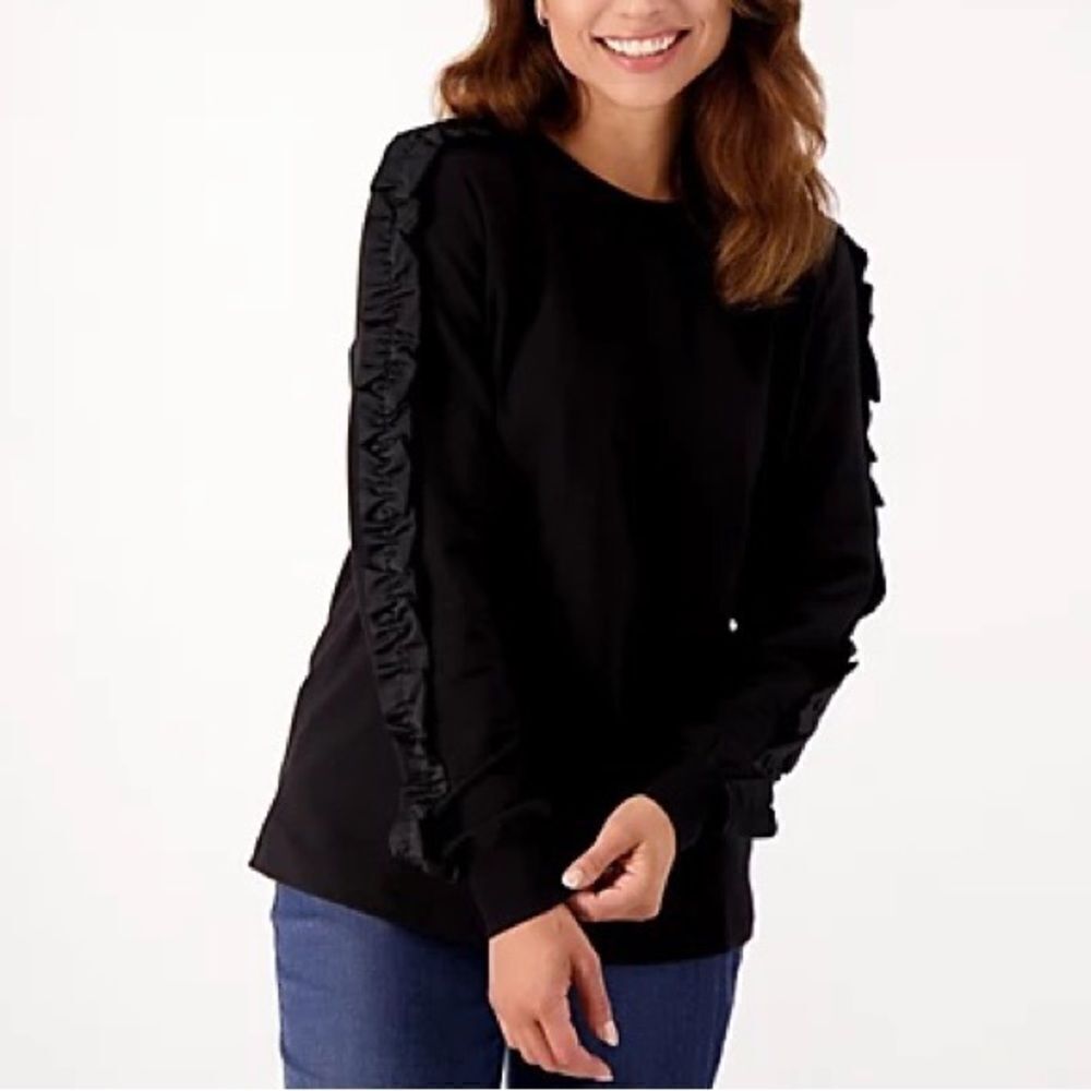 Jason Wu Ruffle Sleeve Sweatshirt